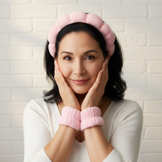 Set Skincare Cerchietto e braccialetti